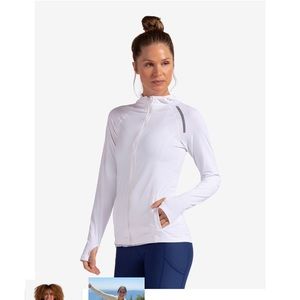 SOLD NWT Bloq UV hooded White sun-proof zip up jacket